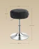 A diagram of an adjustable stool with dimensions marked. Náhled obrázku produktu