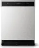 A front view of a stainless steel dishwasher. Produktbild-Vorschau