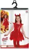 Teufelchen Kleid + Hörner Kinderkostüm 104 Produktbild-Vorschau 2