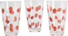 HOMLA Szklanka TOKEN SUMMER w truskawki, 3 szt. 300 ml Podgląd zdjęcia produktu 1