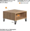 trendteam Wohnen Couchtisch Touch Artisan Eiche Melamin/ 60 Produktbild-Vorschau 5