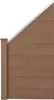 WPC zahradní plot Skloněný prvek Soukromí Screen Windbreak Náhled obrázku produktu 2