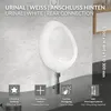 LuxeBath Urinal Weiß Zulauf von hinten Hochwertige Keramik Produktbild-Vorschau 2