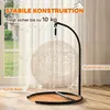 PawHut Katzenbett Rattan Katzenhöhle mit Waschbarem Kissen Produktbild-Vorschau 6