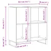 vidaXL Szafka panelowa dąb wędzony 84,5x38x89 cm materiał Podgląd zdjęcia produktu 8