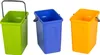 Three plastic bins for waste separation, each in a different color. Náhľad obrázku produktu