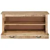 Schuhbank 85x40x45 cm Massivholz Mango Produktbild-Vorschau 5