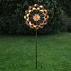 XXL Doppel Windrad ANTIK - Gartendeko - Metall - Erdspieß - Produktbild-Vorschau 3