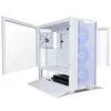 A white Lian-Li LANCOOL III RGB Mid-Tower computer case with its doors open, showcasing the interior and front fans. Anteprima dell’immagine prodotto