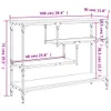 Konsolentisch Grau Sonoma 100x30x75 cm Holzwerkstoff Produktbild-Vorschau 10