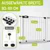 Barrière de sécurité Merle 93 - 101 cm blanche Voir les images du produit 2