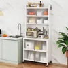 COSTWAY Mobiletto da cucina a 6 livelli, mobile buffet con Anteprima dell’immagine prodotto 4