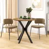 HOMCOM Eettafel, Keukentafel van rundleer, Eetkamertafel Productafbeelding-voorbeeld 2