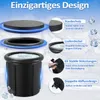 Diagrammatic representation of an ice bath product with feature callouts. Produktbild-Vorschau