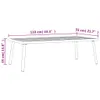 vidaXL Table basse de jardin anthracite 110x55x35cm acier Voir les images du produit 7