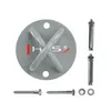 A product shot of a wall mount for a rope or belt, along with its mounting hardware. Anteprima dell’immagine prodotto