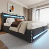 Letto imbottito 180x200 cm, colore grigio - con Anteprima dell’immagine prodotto 3