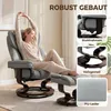 HOMCOM Relaxsessel mit Hocker, 360° drehbarer Liegesessel Produktbild-Vorschau 5