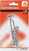 Robuste Sturmhaken 95mm Metall Silber 2er-Set für sichere Produktbild-Vorschau 1