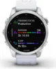 A close-up front view of a Garmin Fenix 7S smartwatch with a white band, displaying its training status and sleep data on the screen. Podgląd zdjęcia produktu