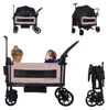 Cabino Bollerwagen Waggie, noir/taupe – chariot pliable Voir les images du produit 2