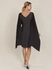 APART Fashion Damen Etuikleid mit Chiffon Umhang, Produktbild-Vorschau 3