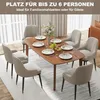Stół jadalny HOMCOM 150 x 80 cm – stół kuchenny dla 6 osób Podgląd zdjęcia produktu 4