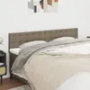 vidaXL Kopfteile Taupe 160x5x78/88 cm Stoff Produktbild-Vorschau 2