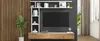 Sweiko 180x35x22.5cm TV Wohnwand-set mit Vitrinen,Mediawand Produktbild-Vorschau 12