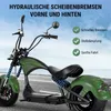 E-Motorroller M1P-grün 60V 2000W Motor 30AH 45km/h Bis zu Produktbild-Vorschau 4