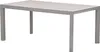 A gray rectangular table with four legs, shown from a slightly elevated side angle against a white background. Produktbild-Vorschau