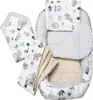5 Teile, Babynestchen, Krabbeldecke, 100x60x15, Mint Zoo Produktbild-Vorschau 1