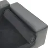 vidaXL Hundesofa Grau 81x43x31 cm Plüsch und Kunstleder Produktbild-Vorschau 4