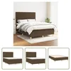 The Living Store Boxspringbett mit Matratze Dunkelbraun Produktbild-Vorschau 6