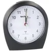 A close-up studio shot of a black alarm clock against a white background. Náhľad obrázku produktu