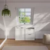 Dachschrägenschrank-Set Vicco Rion Weiß Landhaus 2er Set, Produktbild-Vorschau 3