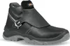 A single black work boot with a gray sole is shown against a white background. Produktbild-Vorschau