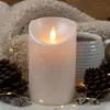 LED Kaars rustiek incl. timer - 7.50x15.00cm - Parelmoer Produktbild-Vorschau 4