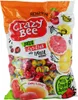 A bag of jelly candies with fruit illustrations. Produktbild-Vorschau
