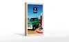 Holzschild Reise 12x18 cm Amerika Oldtimer Tanksäule PKW Produktbild-Vorschau 1