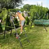 Kinderschaukel Set Deluxe mit Kletternetz und Leiter – Produktbild-Vorschau 9