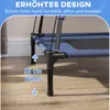 Close-up of a dog bed leg showing its height and a marketing overlay with text. Produktbild-Vorschau