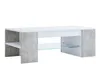 VCM Holz Couchtisch mit ESG-Sicherheitsglas | Sofatisch mit Produktbild-Vorschau 3