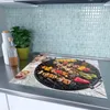 Spritzschutz Herdabdeckplatte Schneidebrett aus Glas Buntes Produktbild-Vorschau 2