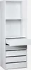 A white storage unit with shelves and drawers. Anteprima dell’immagine prodotto