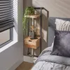 Hoyz - Nachttisch Air Solid XS - Massive Akazie Natur Produktbild-Vorschau 1