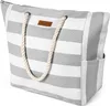 Plážová taška HEYO HTP03 Šedé pruhy 53x37x28 cm – Stylová a Náhled obrázku produktu 2