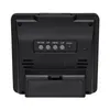The back of a black digital thermo-hygrometer. Produktbild-Vorschau