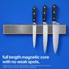TJ Essentials Magnetická lišta na nože, drevo, 35 cm – Náhľad obrázku produktu 3