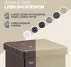 Čalouněný skládací taburet s úložným prostorem 38 x 38 x 38 Náhled obrázku produktu 16